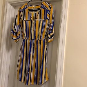 A short striped dress